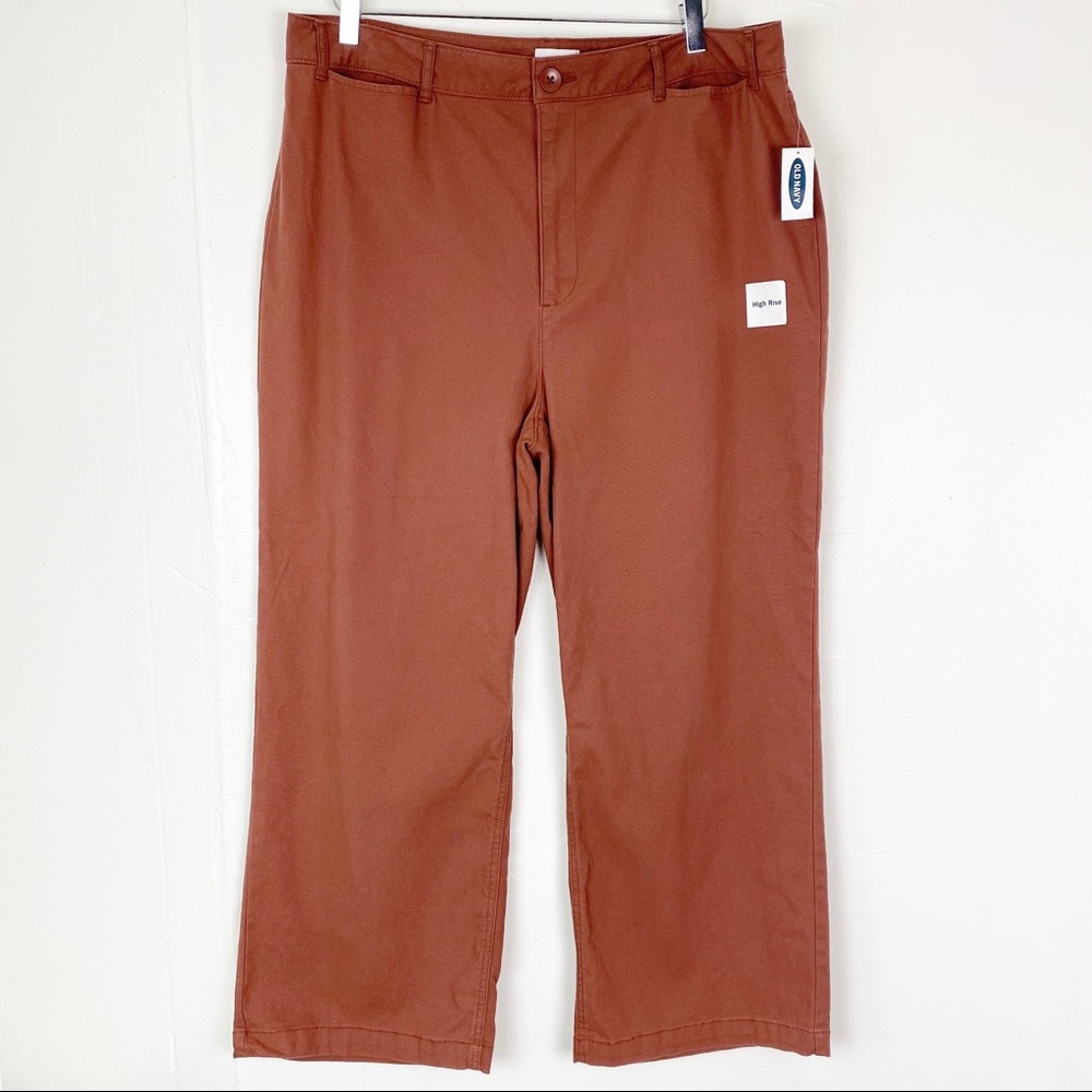 Old Navy High Waist Wide Leg Crop Pants - Picture 2 of 8
